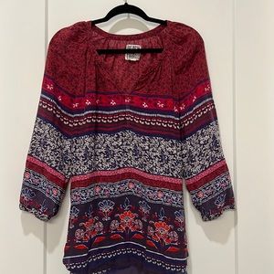 Printed Beach Blouse